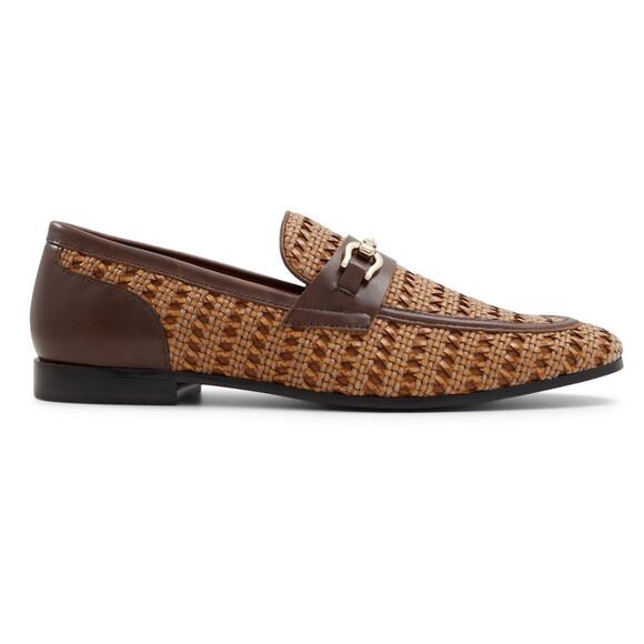 Aldo Men’s Brown Round Toe Slip On Nantucket Dress Penny Loafers Shoe Size 9.5 main image 4